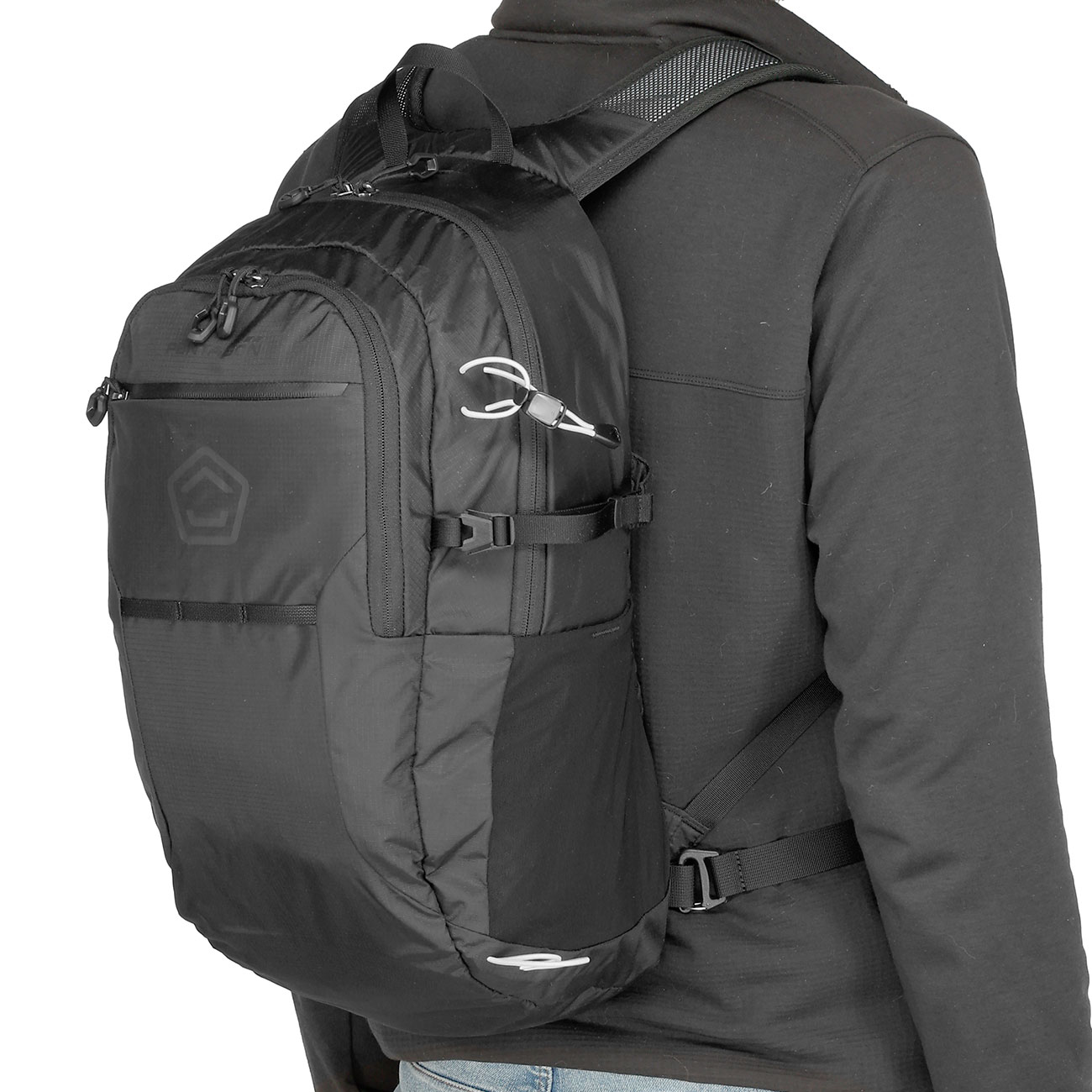 Pentagon Rucksack Minor 20 Liter mit Regenschutz schwarz Bild 5