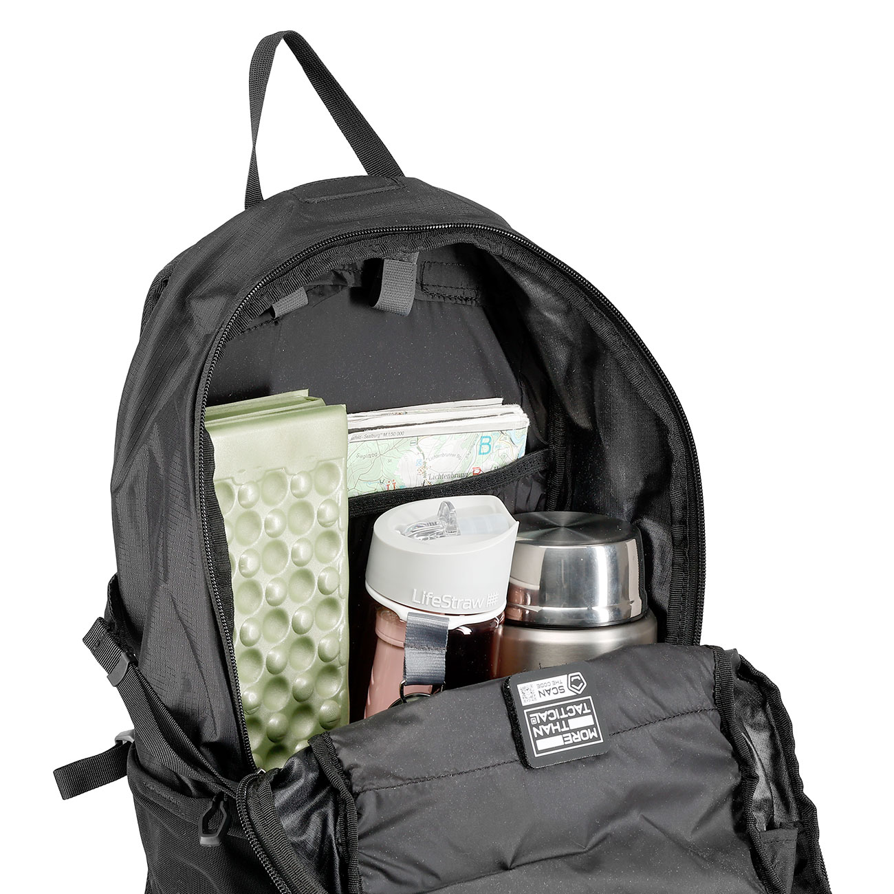 Pentagon Rucksack Minor 20 Liter mit Regenschutz schwarz Bild 9