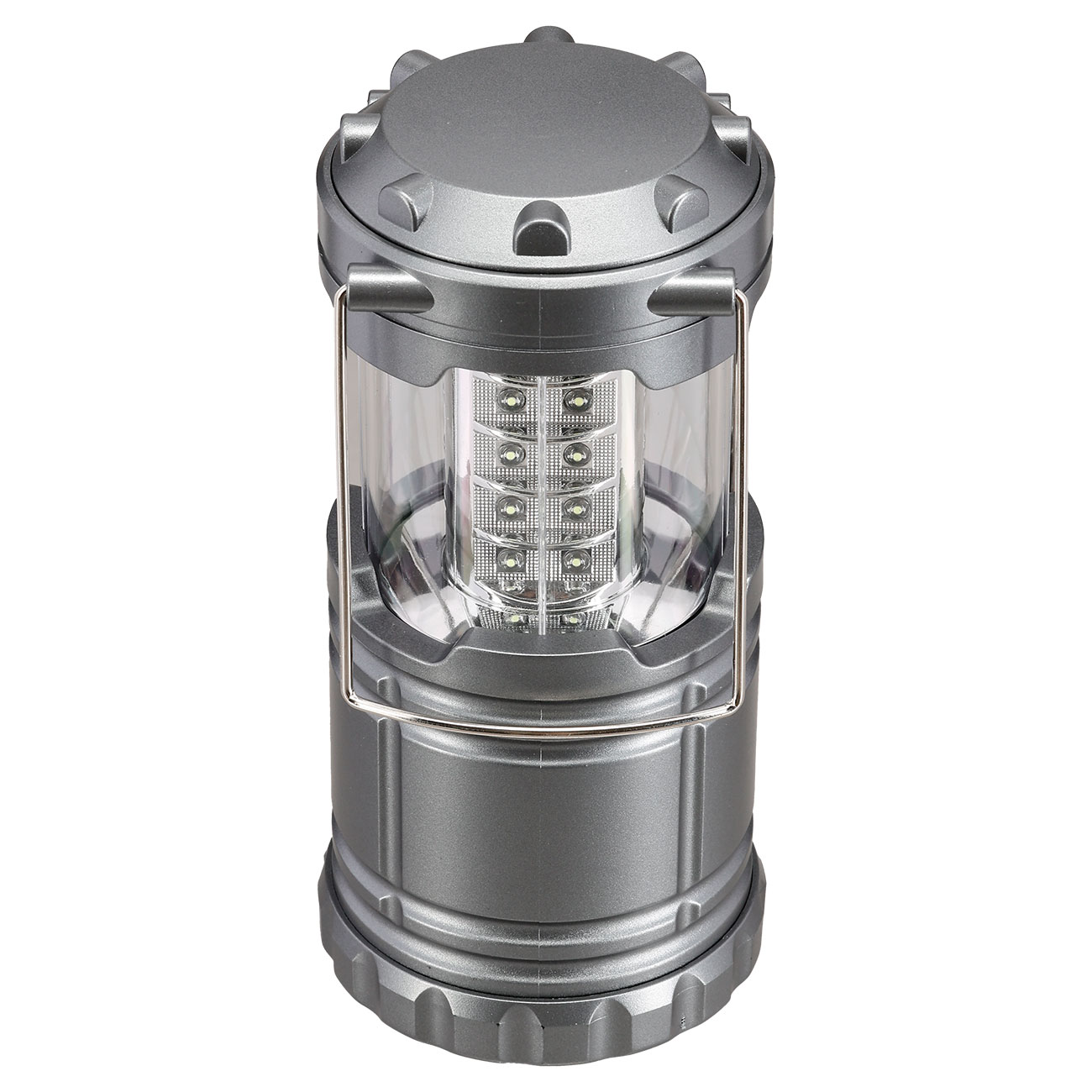 LED-Campinglaterne faltbar grau