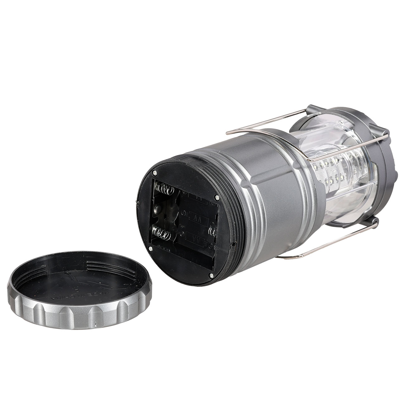 LED-Campinglaterne faltbar grau Bild 4