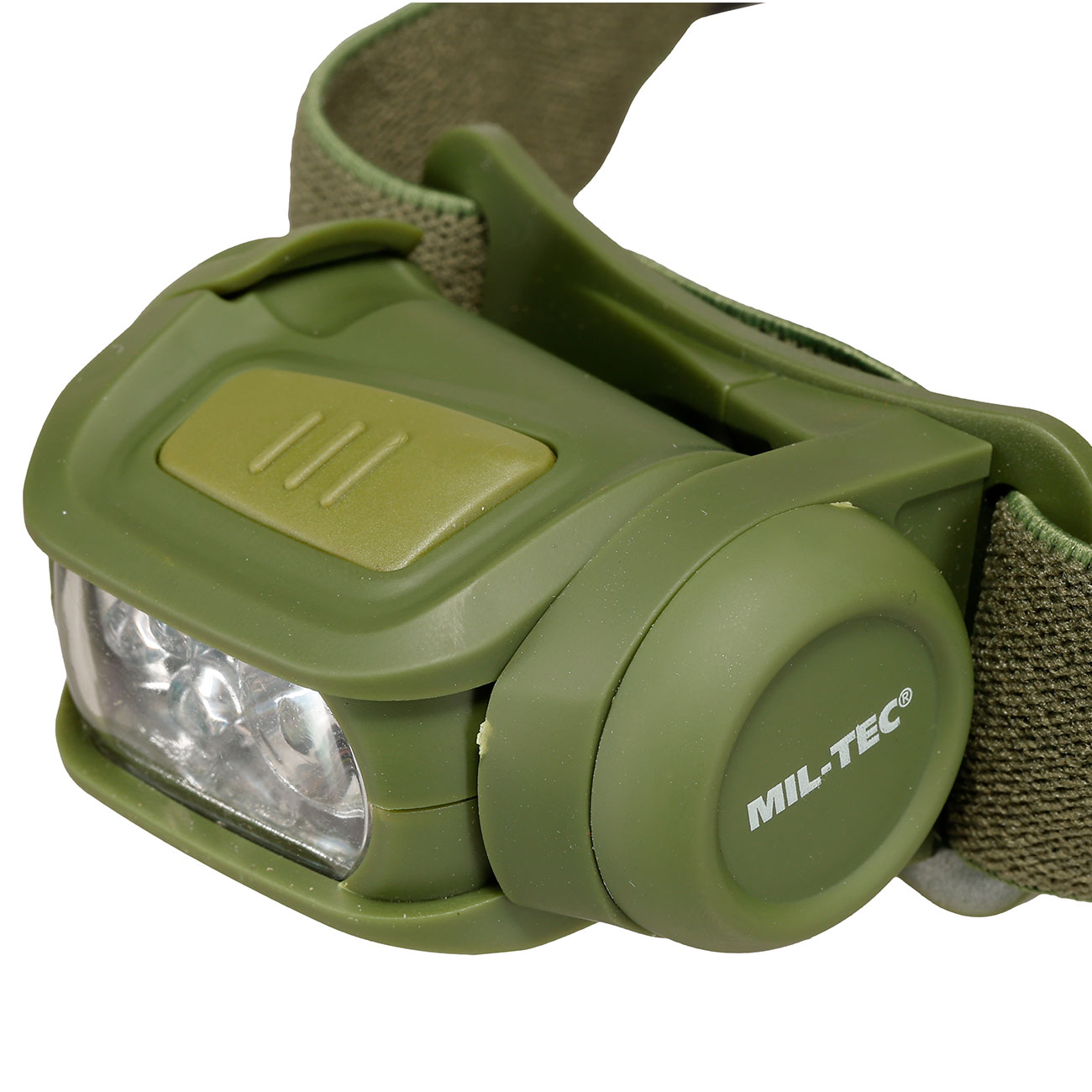 Mil-Tec LED-Stirnlampe 4-farbig 65 Lumen oliv inkl. Stirnband Bild 6