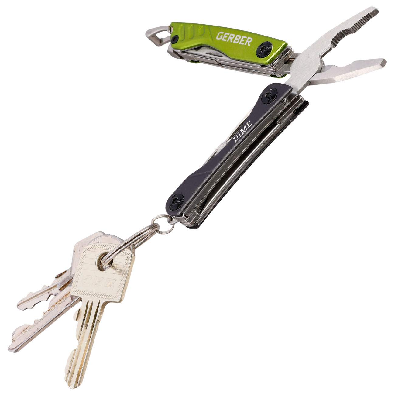 Gerber Multitool Dime grn/schwarz inkl. Schlsselring Bild 7