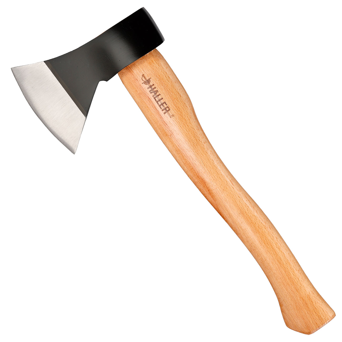 Haller Axt breit 39 cm Buchenholz inkl. Lederscheide