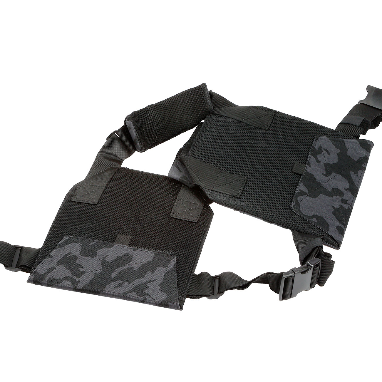 Nuprol PMC Plate Vest Molle Modularweste Black Camo Bild 3