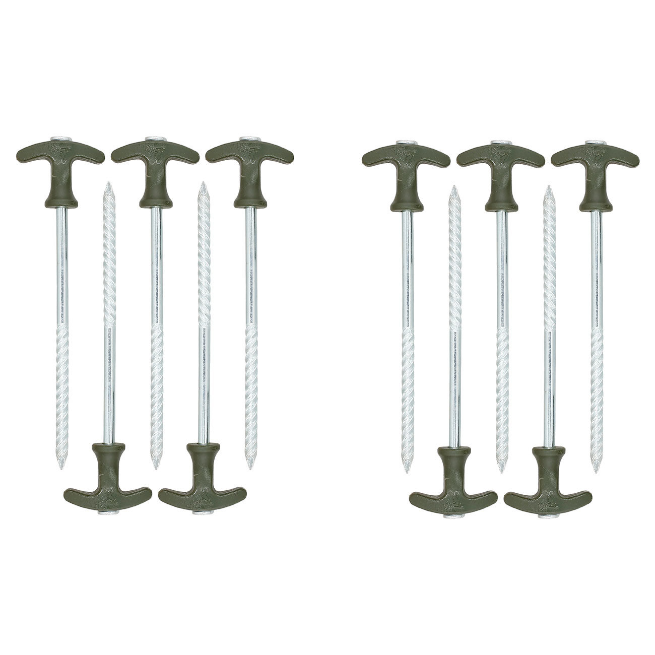NGT Zeltheringe 20 cm 10er Pack oliv inkl. Transportbeutel Bild 1