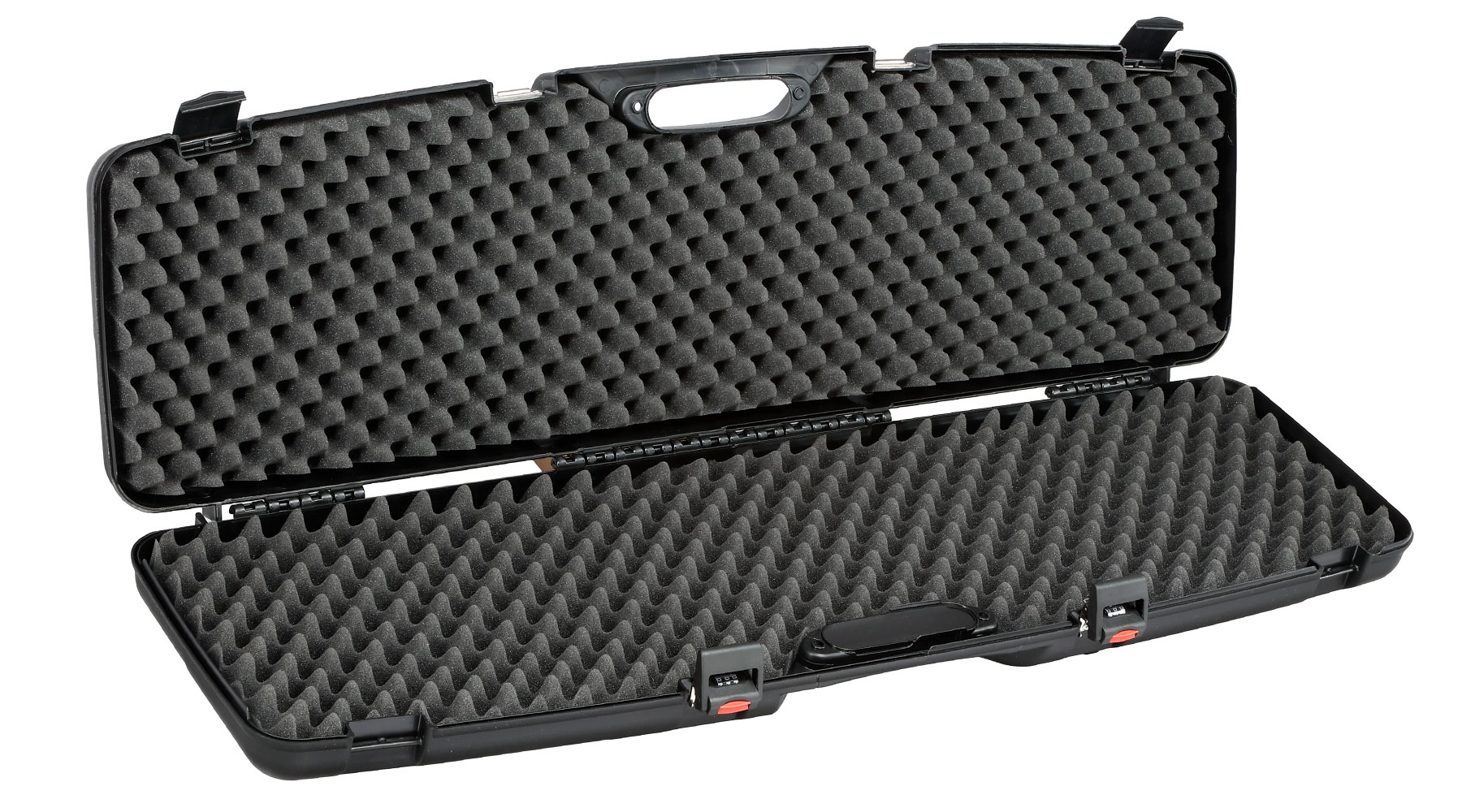 Madbull Waffenkoffer Premium 120 x 37 x 11,8 cm mit Zahlenschlsser / Waben-Schaumstoff schwarz Bild 4