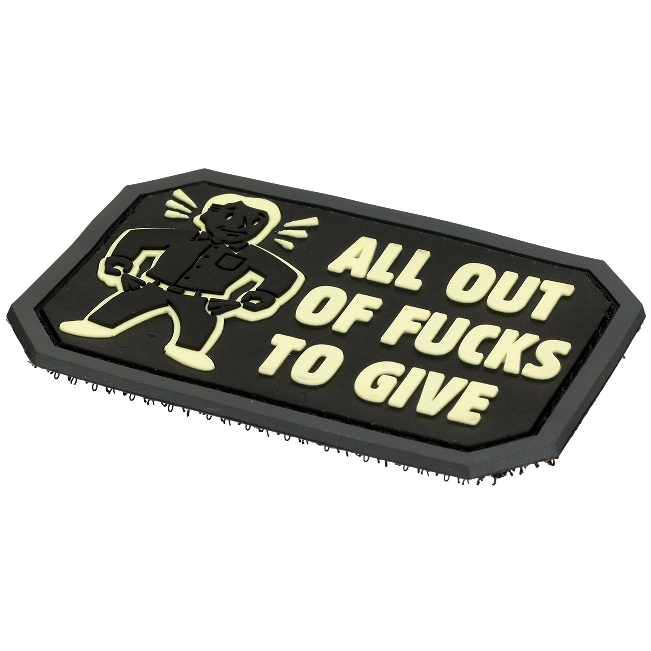 Mil-Spec Monkey 3D Rubber Patch mit Klettflche All Out schwarz / nachleuchtend Bild 1