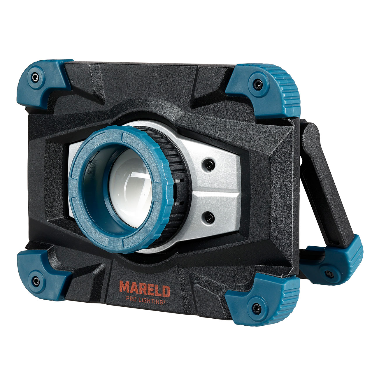 Mareld LED-Strahler RE ZOOM 1500 Lumen schwarz/blau inkl. Ladegert & Transportbeutel