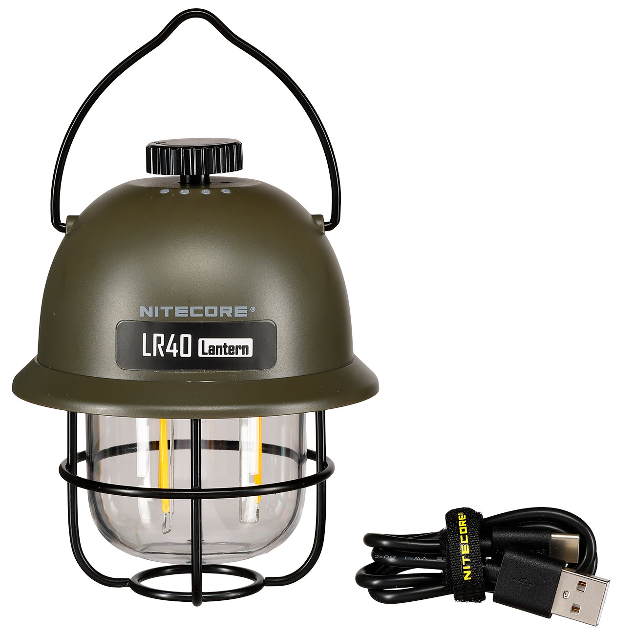 Nitecore LR40 wiederaufladbare Campinglaterne oliv Powerstation Bild 4