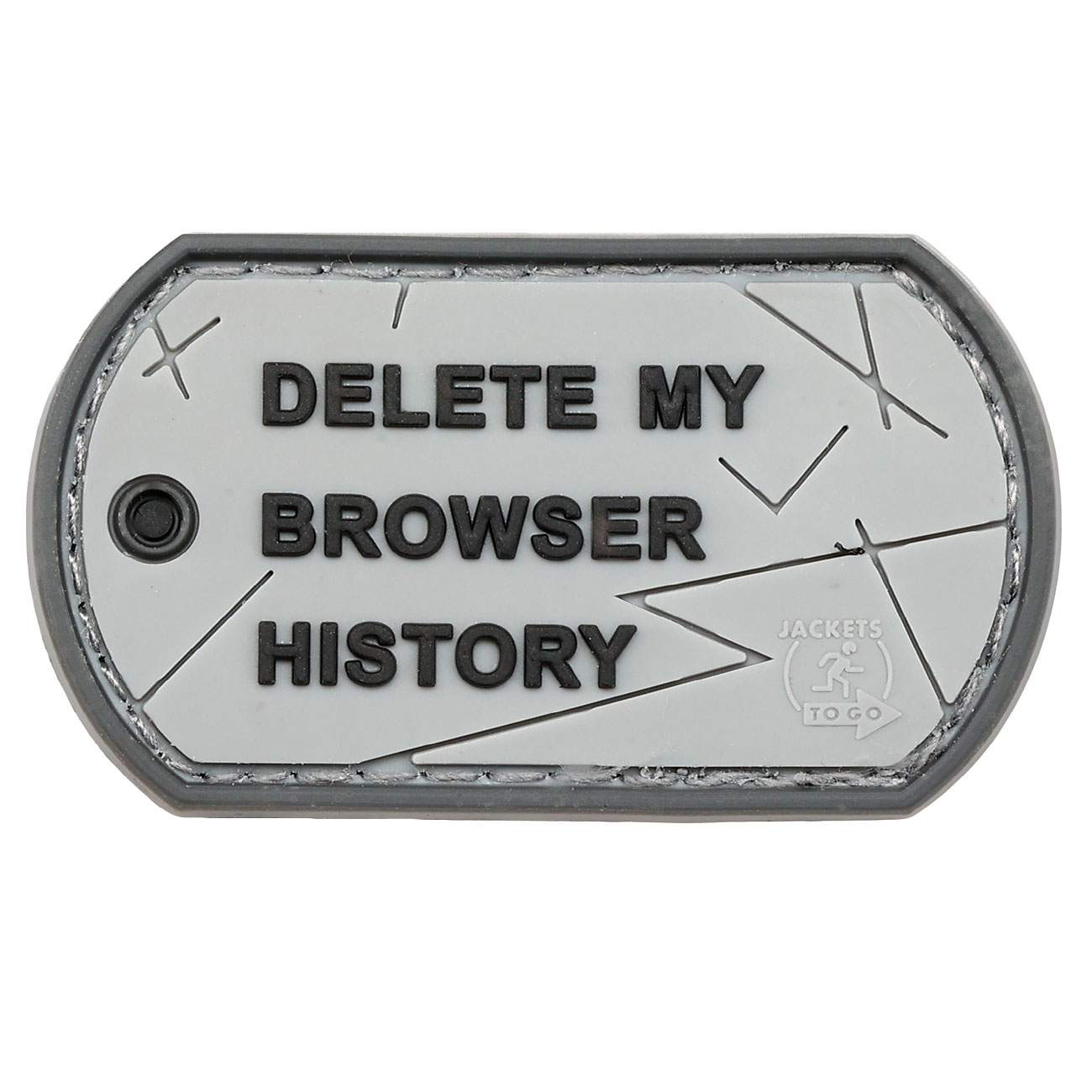 JTG  Browser History Dog Tag Patch 3D Rubber Patch