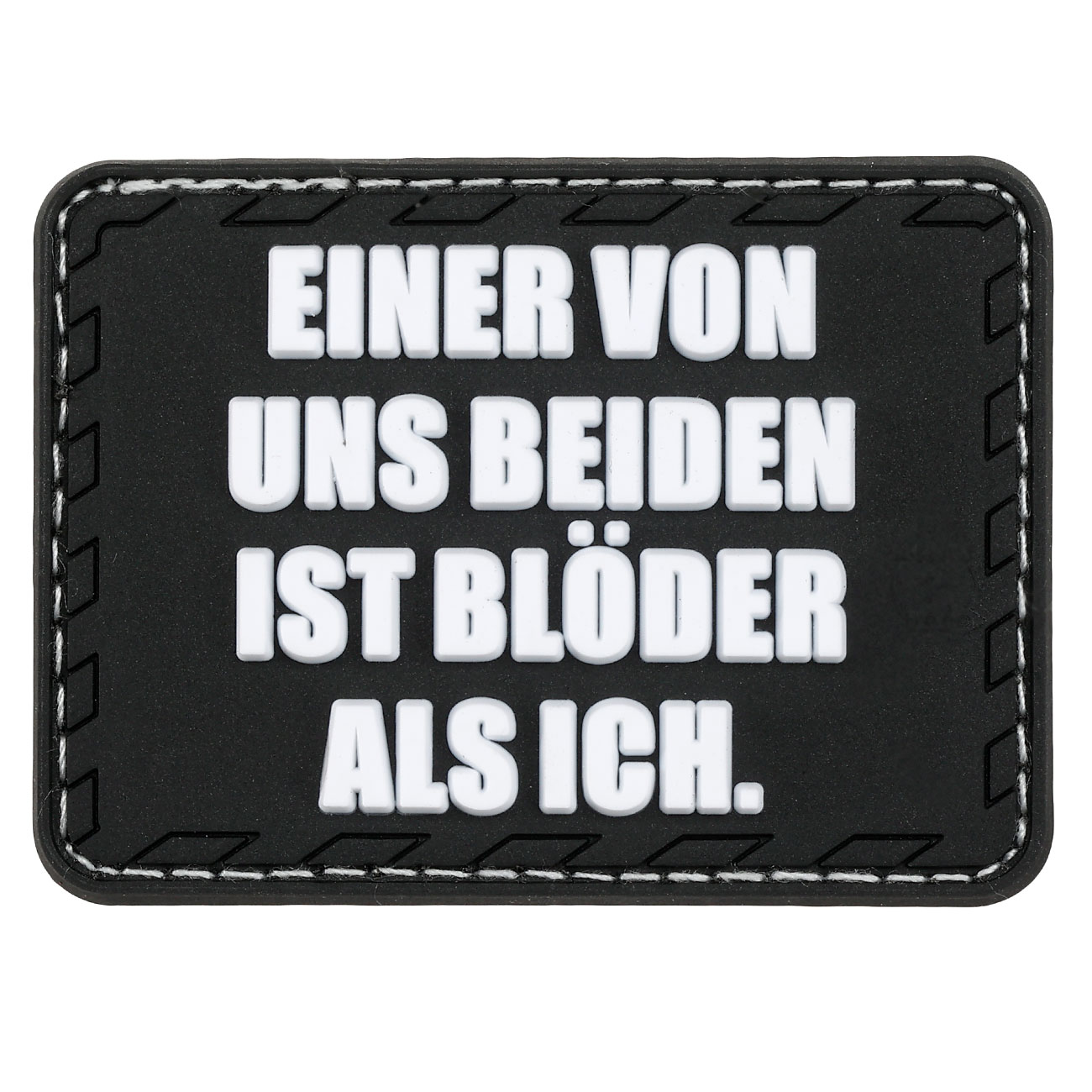 JTG 3D Rubber Patch mit Klettflche Einer von uns beiden..   sw