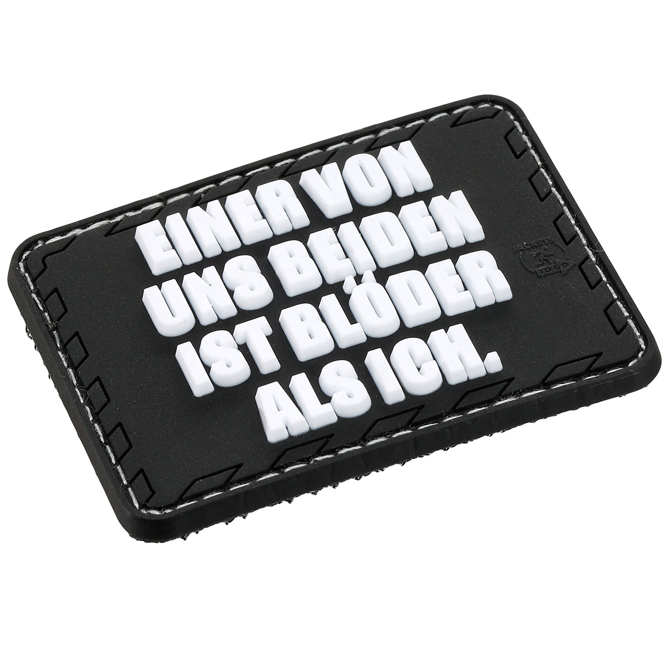 JTG 3D Rubber Patch mit Klettflche Einer von uns beiden..   sw Bild 1