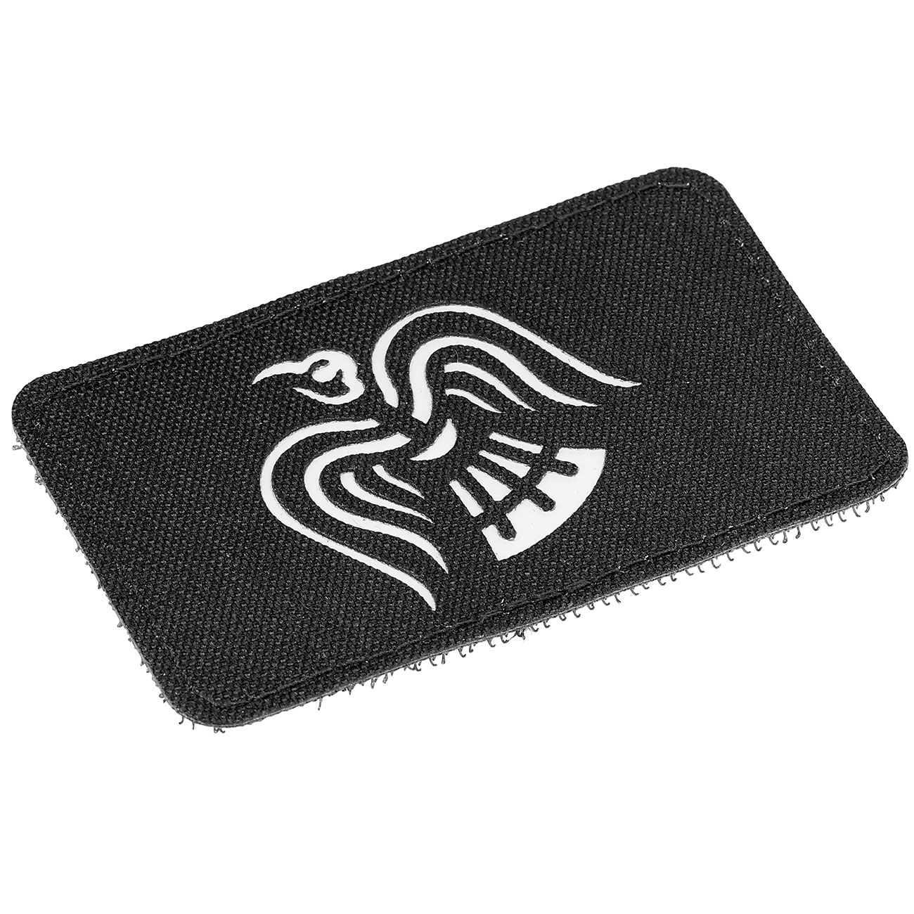 Lasercut-Patch Viking Raven black-grey Bild 1