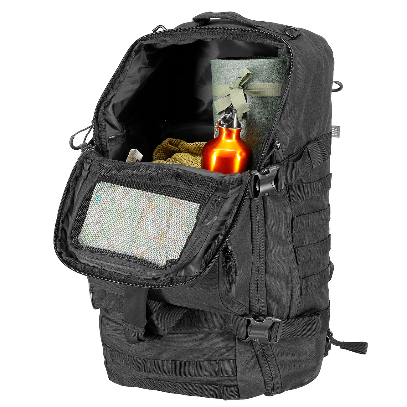 101INC Weekender Tasche -Rucksack 45 Liter 3in1 fr verschiedene Aktivitten anpassbar. Bild 11