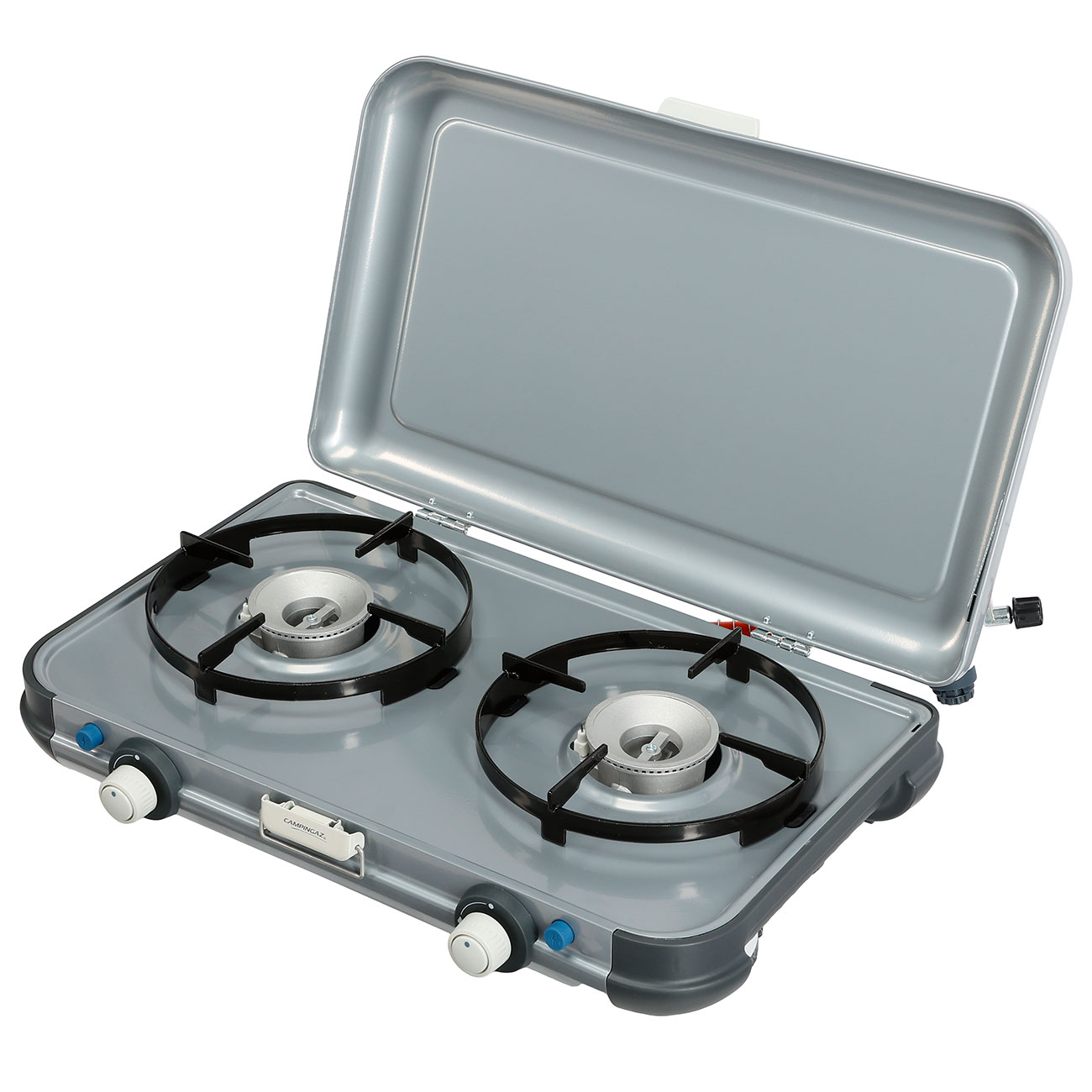 Campingaz Camping Kitchen 2 Camping Gaskocher mit 2 Kochfeldern silber / grau