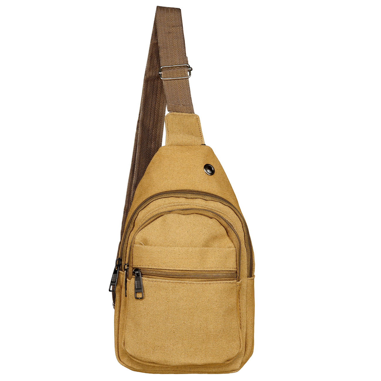 Kleine Schultertasche mit Trageriemen und mehreren Staufchern coyote Bild 6