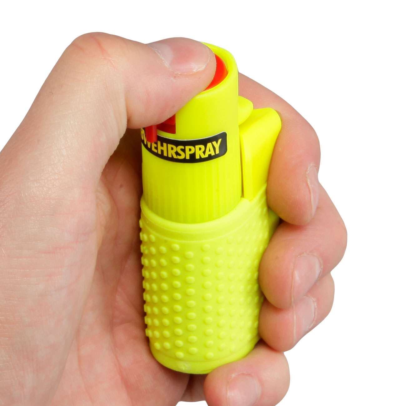 Abwehrspary Hurricane Pfefferspray signalgelb 15 ml mit LED Lampe Bild 7