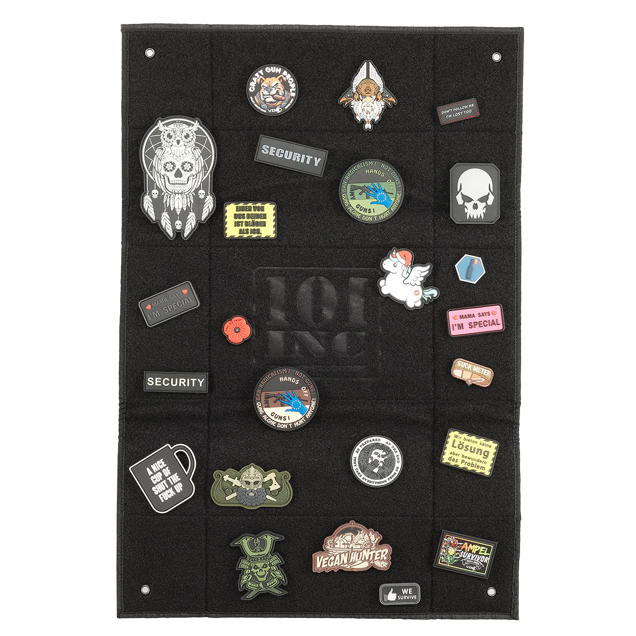 VanOs Patch Wall small black mit Aufhngesen Bild 1