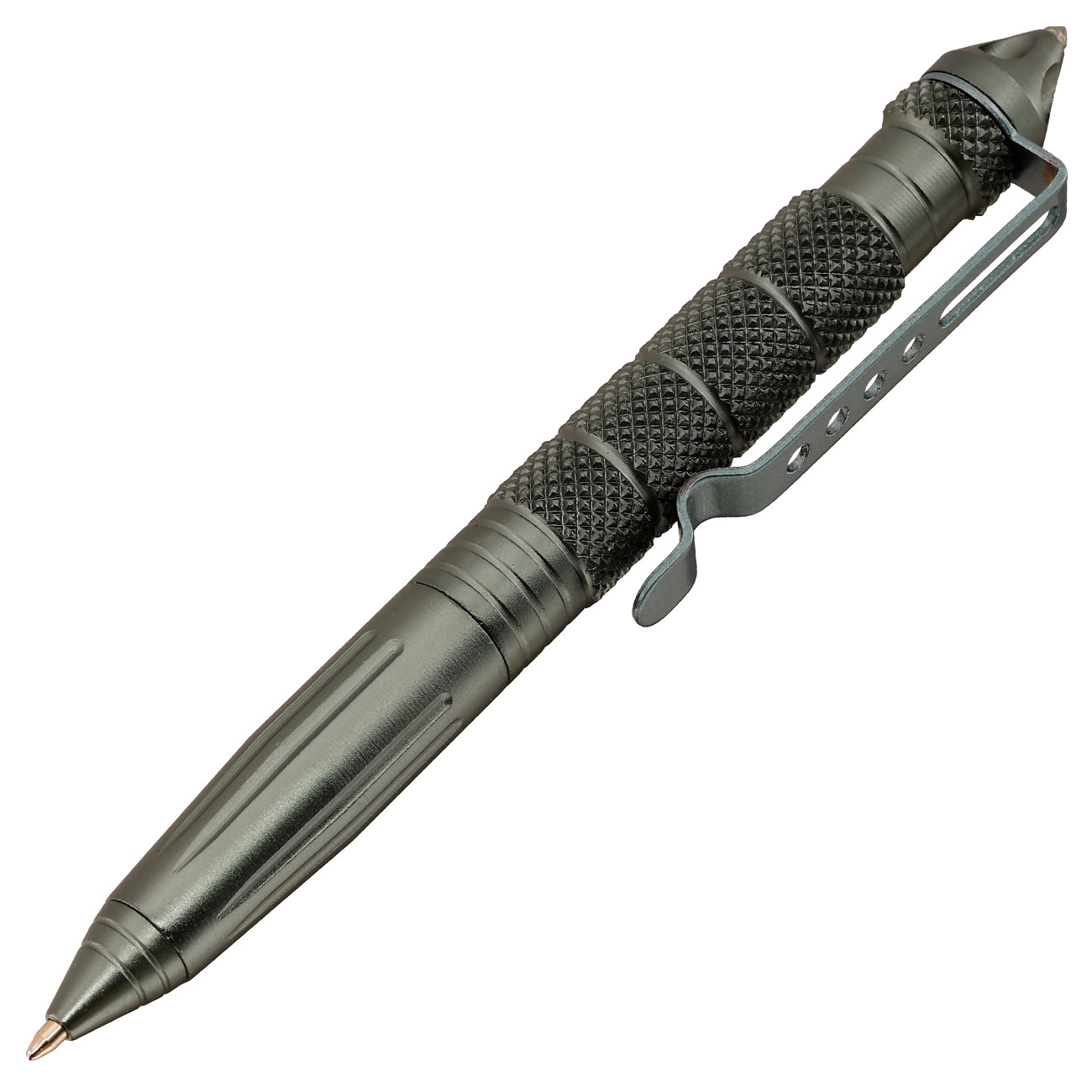 Tactical Pen grau mit Glasbreccher Bild 1