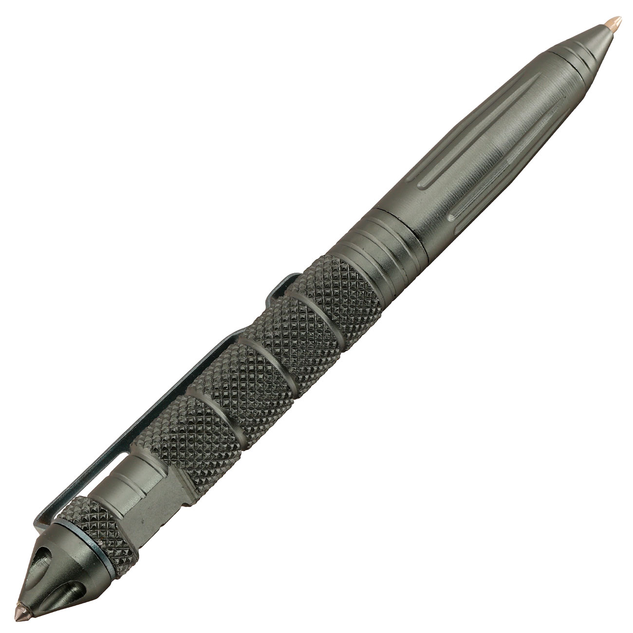 Tactical Pen grau mit Glasbreccher Bild 2