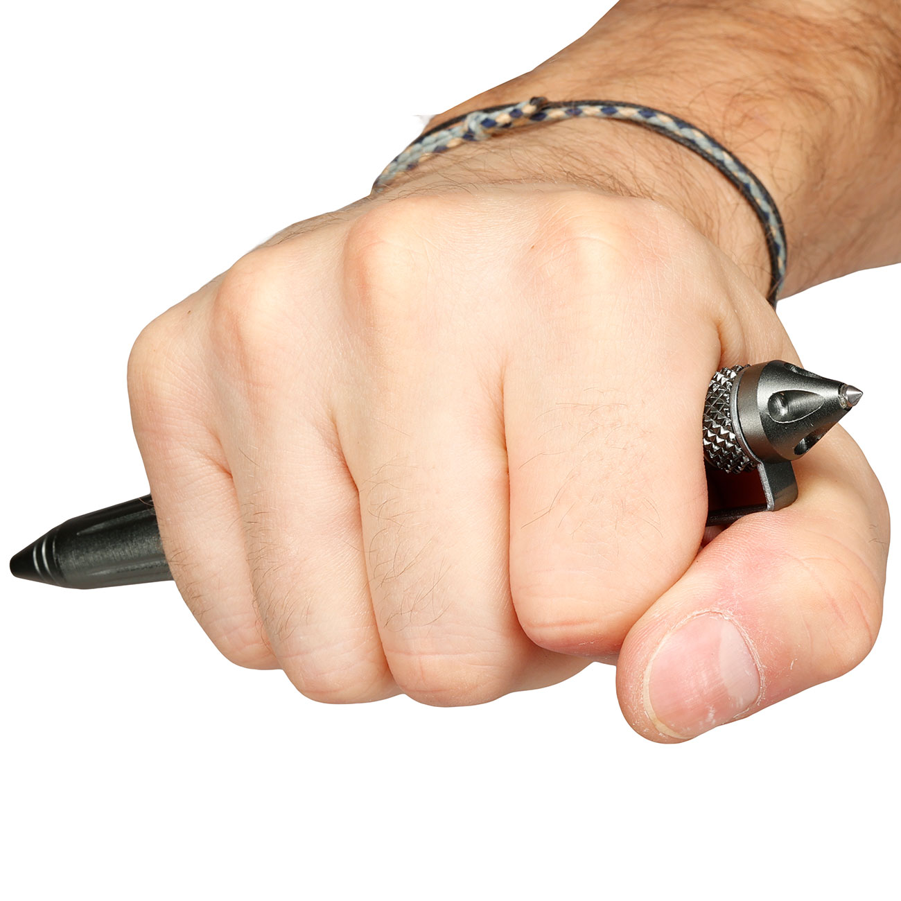 Tactical Pen grau mit Glasbreccher Bild 5
