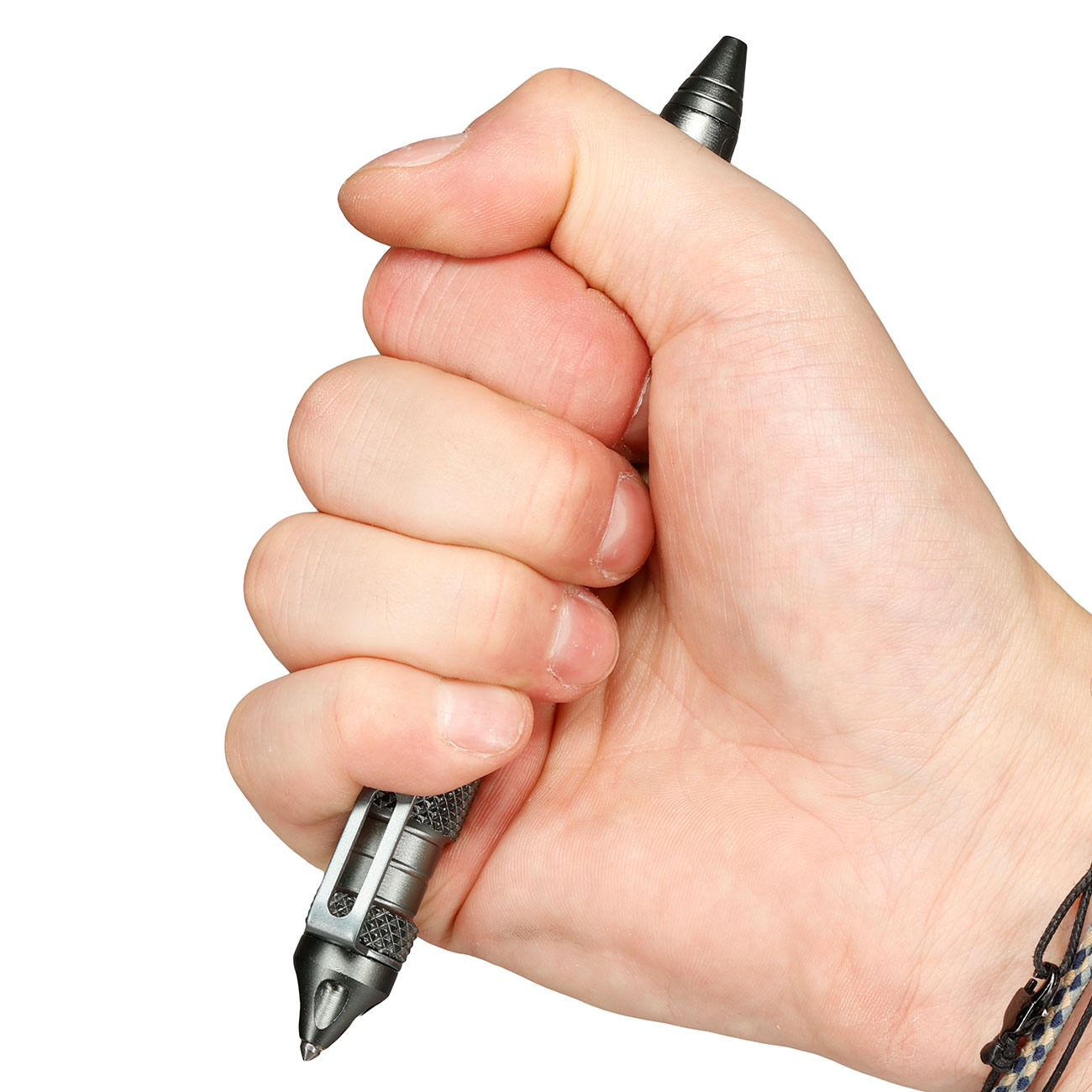 Tactical Pen grau mit Glasbreccher Bild 7