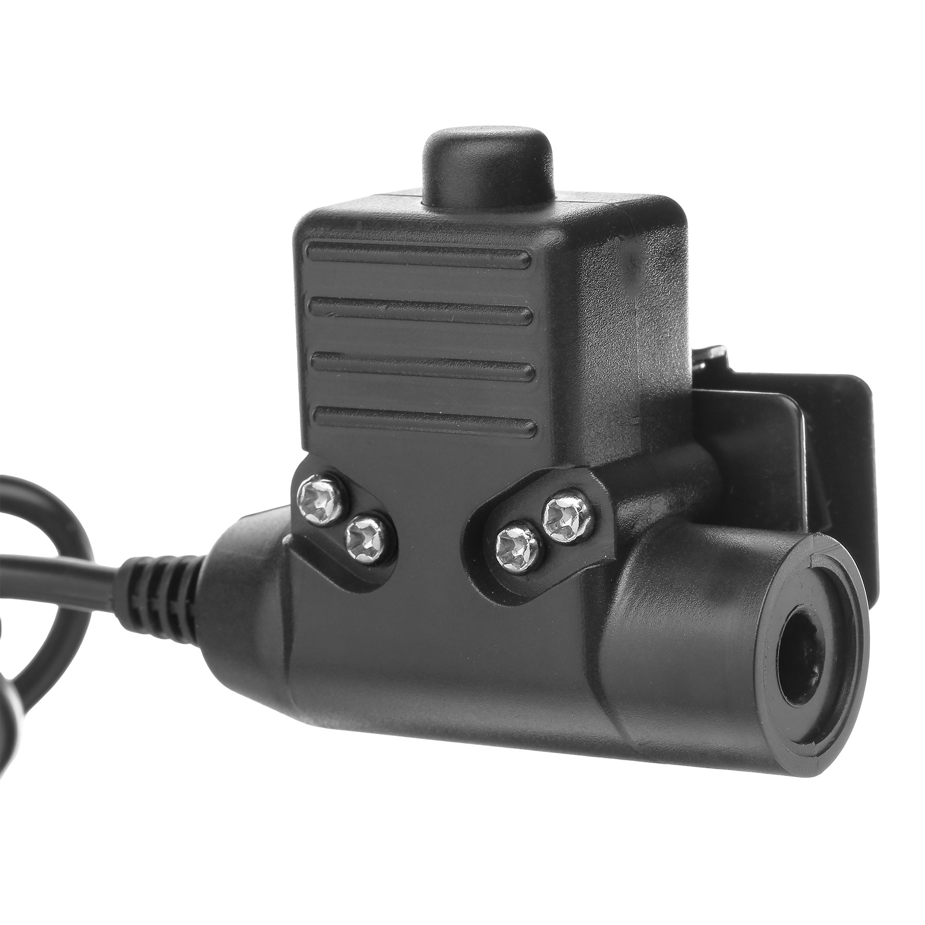 Nuprol U94 Headset PTT Push-To-Talk Einheit mit Motorola 1-Pin Stecker schwarz Bild 1