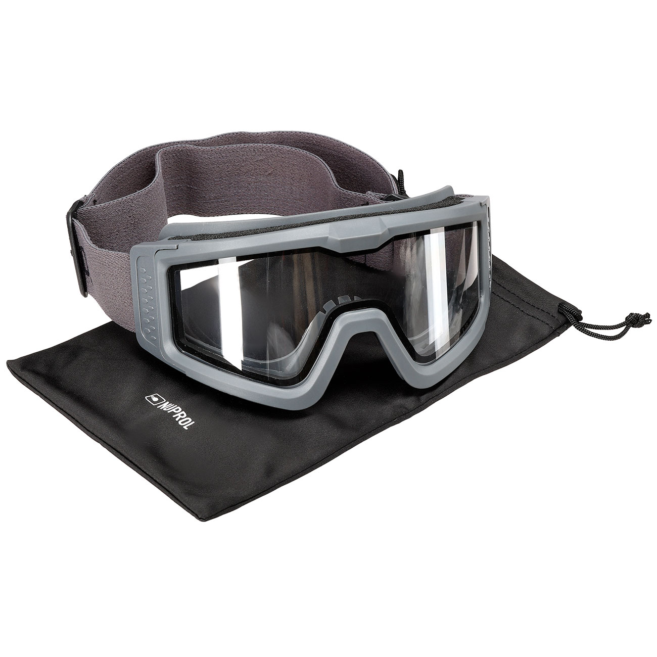 Nuprol Battle Visor Dual Lens Eye Protection Airsoft Helmbrille / Schutzbrille grau Bild 4