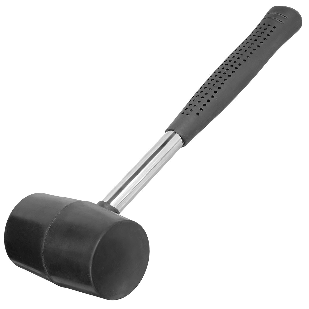 BasicNature Gummihammer mit Metallstiel