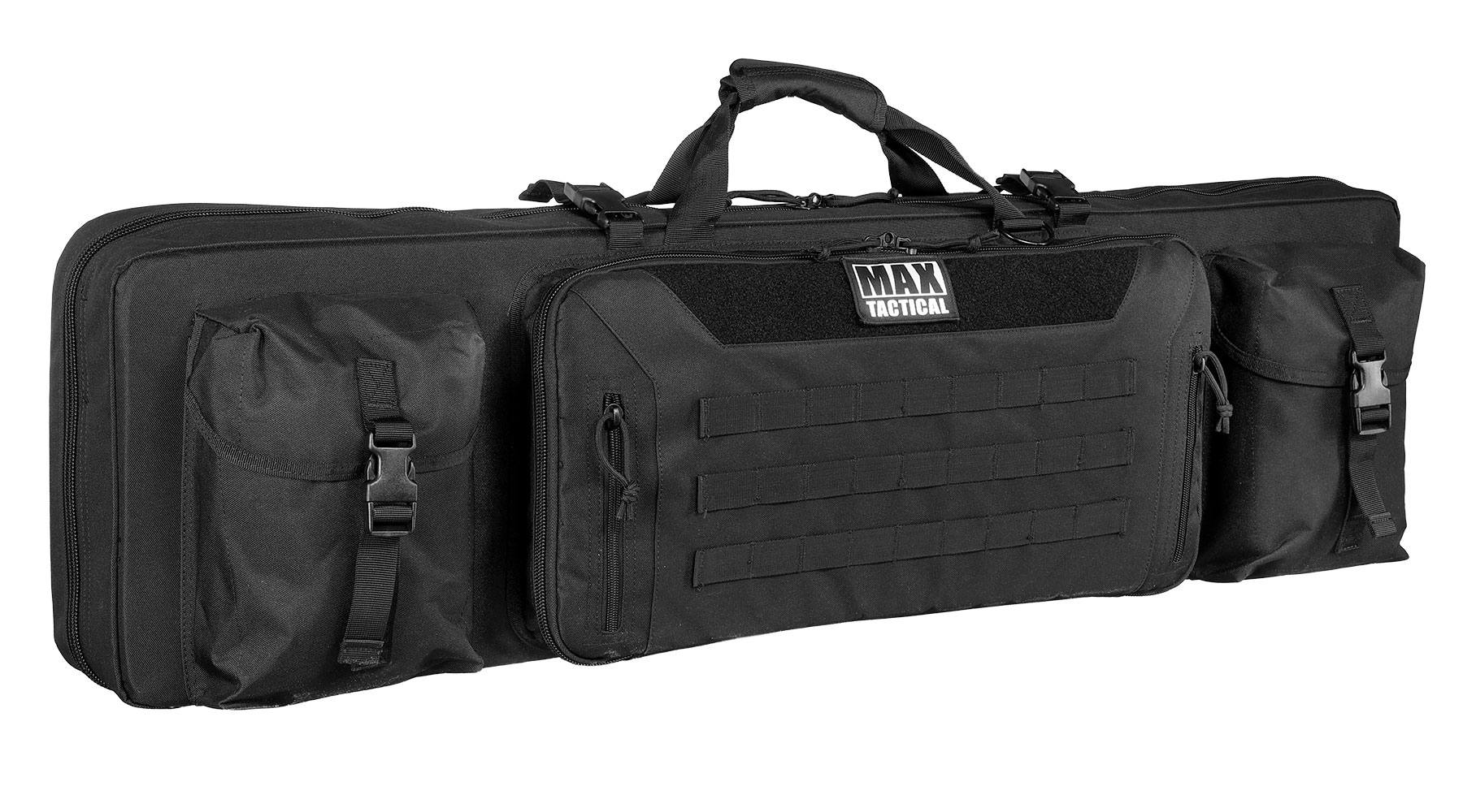 MAX Tactical 108 cm Heavy Duty Deluxe Double Soft Rifle Bag / Gewehr-Futteral f. zwei Gewehre mit Zubeh�r schwarz