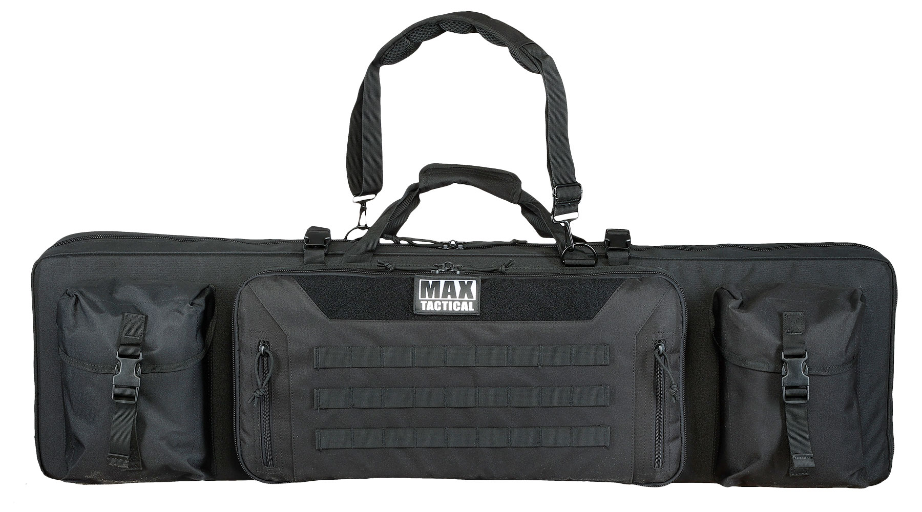 MAX Tactical 108 cm Heavy Duty Deluxe Double Soft Rifle Bag / Gewehr-Futteral f. zwei Gewehre mit Zubeh�r schwarz Bild 2