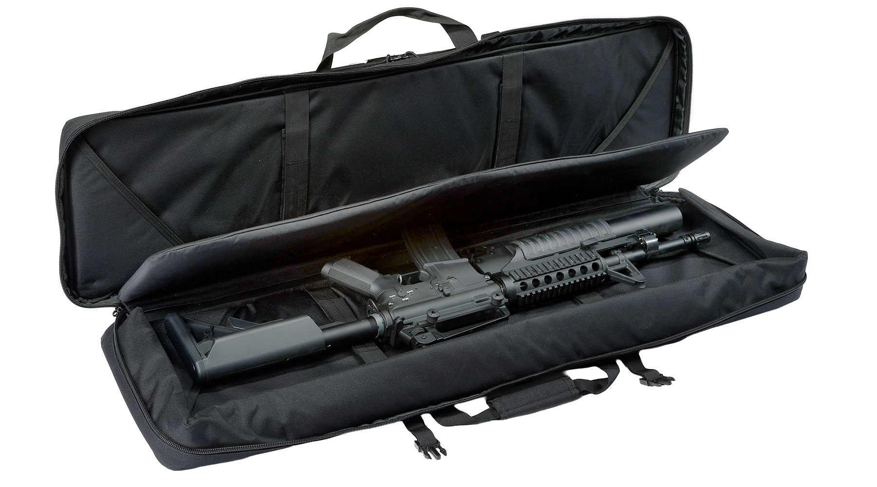 MAX Tactical 108 cm Heavy Duty Deluxe Double Soft Rifle Bag / Gewehr-Futteral f. zwei Gewehre mit Zubeh�r schwarz Bild 5