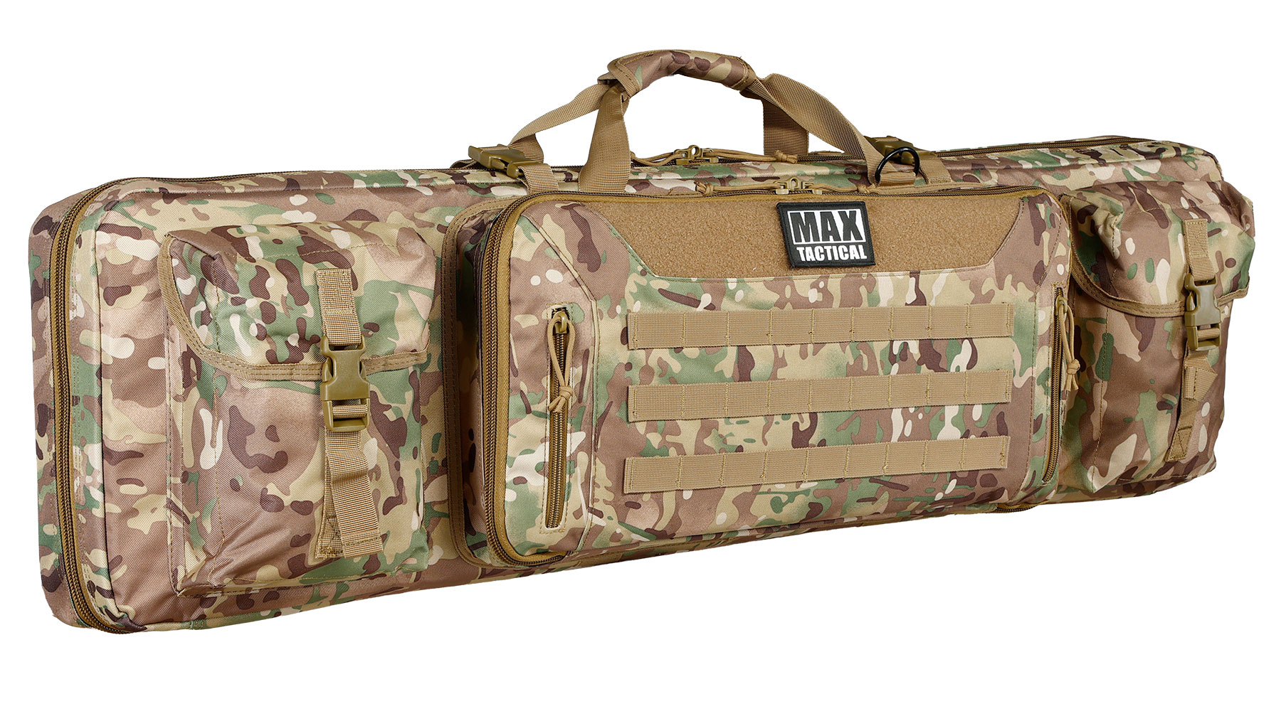 MAX Tactical 108 cm Heavy Duty Deluxe Double Soft Rifle Bag / Gewehr-Futteral f. zwei Gewehre mit Zubeh�r Multilight Camo