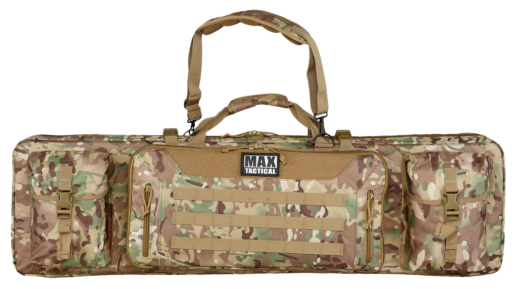 MAX Tactical 108 cm Heavy Duty Deluxe Double Soft Rifle Bag / Gewehr-Futteral f. zwei Gewehre mit Zubeh�r Multilight Camo Bild 2