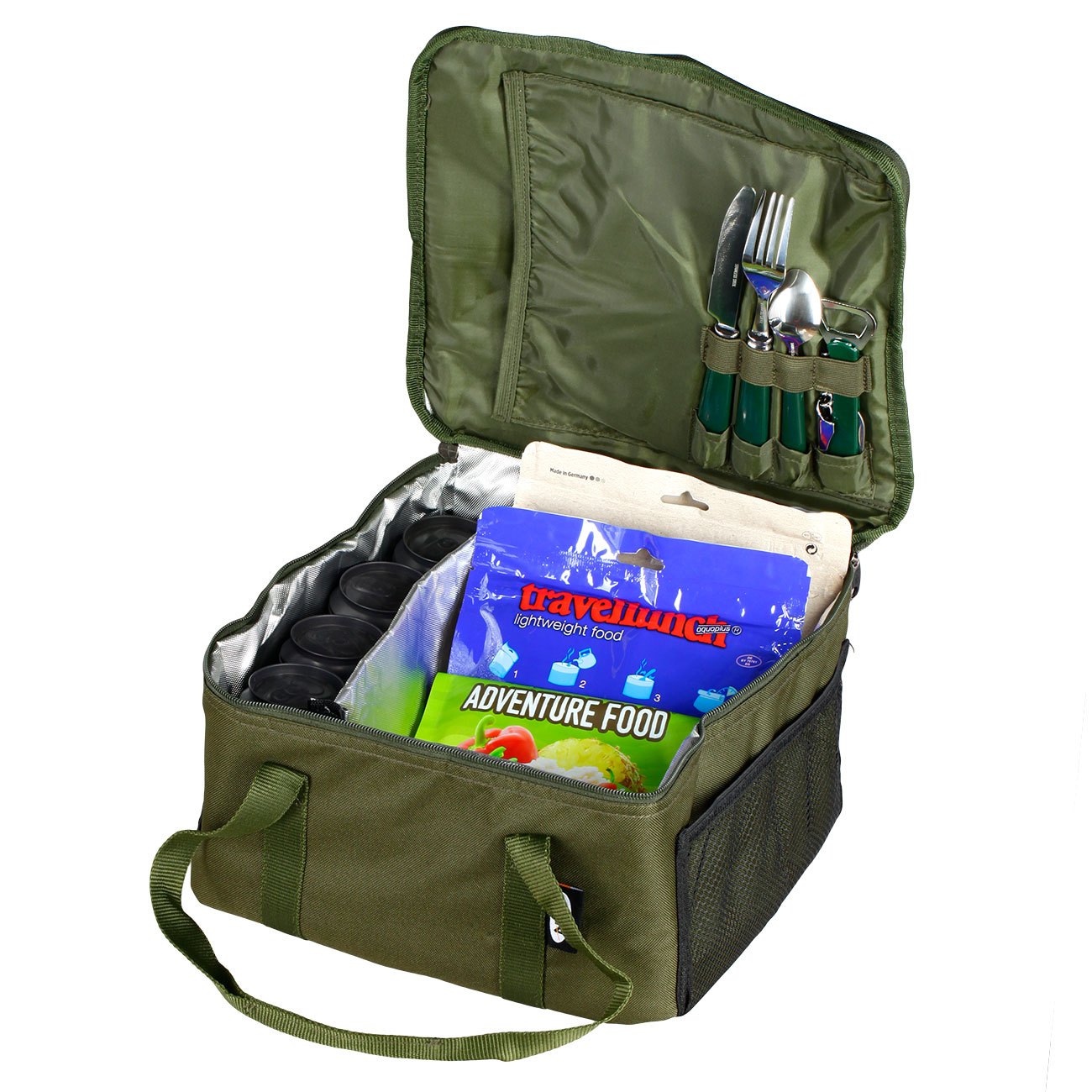 Food Bag Isoliertasche mit Essgeschirr und Becher Bild 5