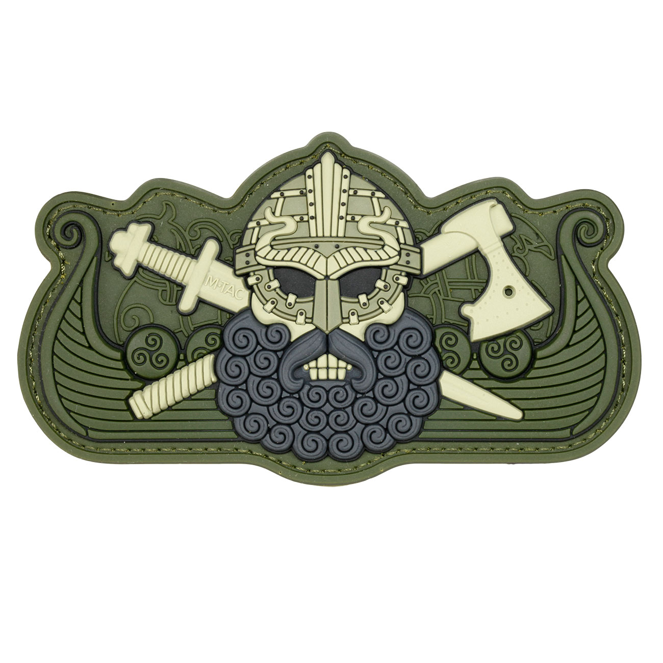 M-Tac 3D Viking's Drakkar Patch black oliv