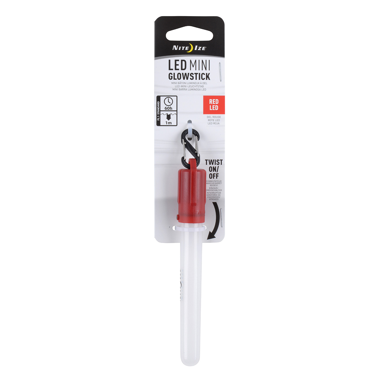 Nite Ize LED Leuchtstab mini rot wiederverwendbar Bild 1