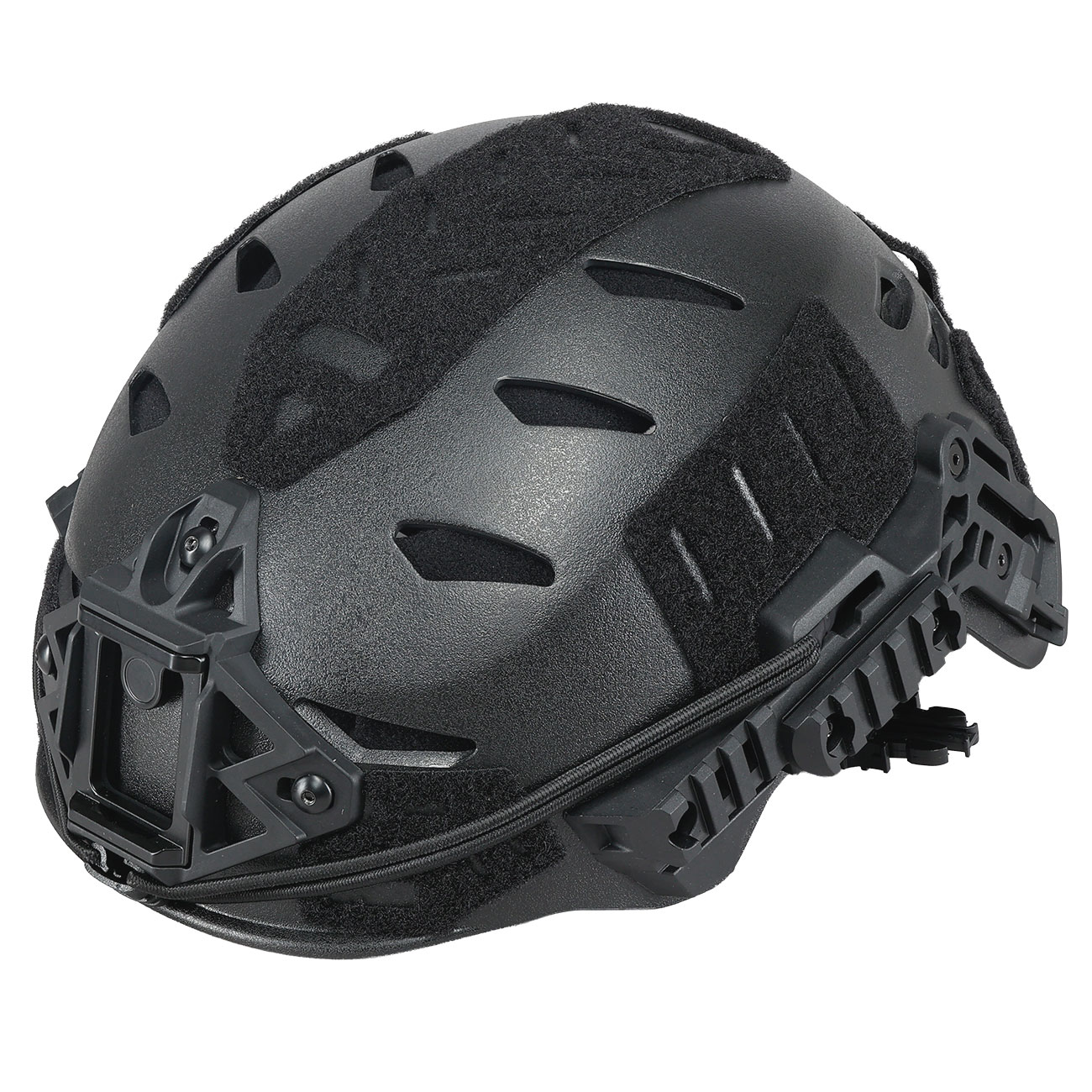 WoSport Airsoft Helm W-Style 3.0 Standard Version mit NVG Mount und seitlichen Rails verstellbar schwarz Bild 8