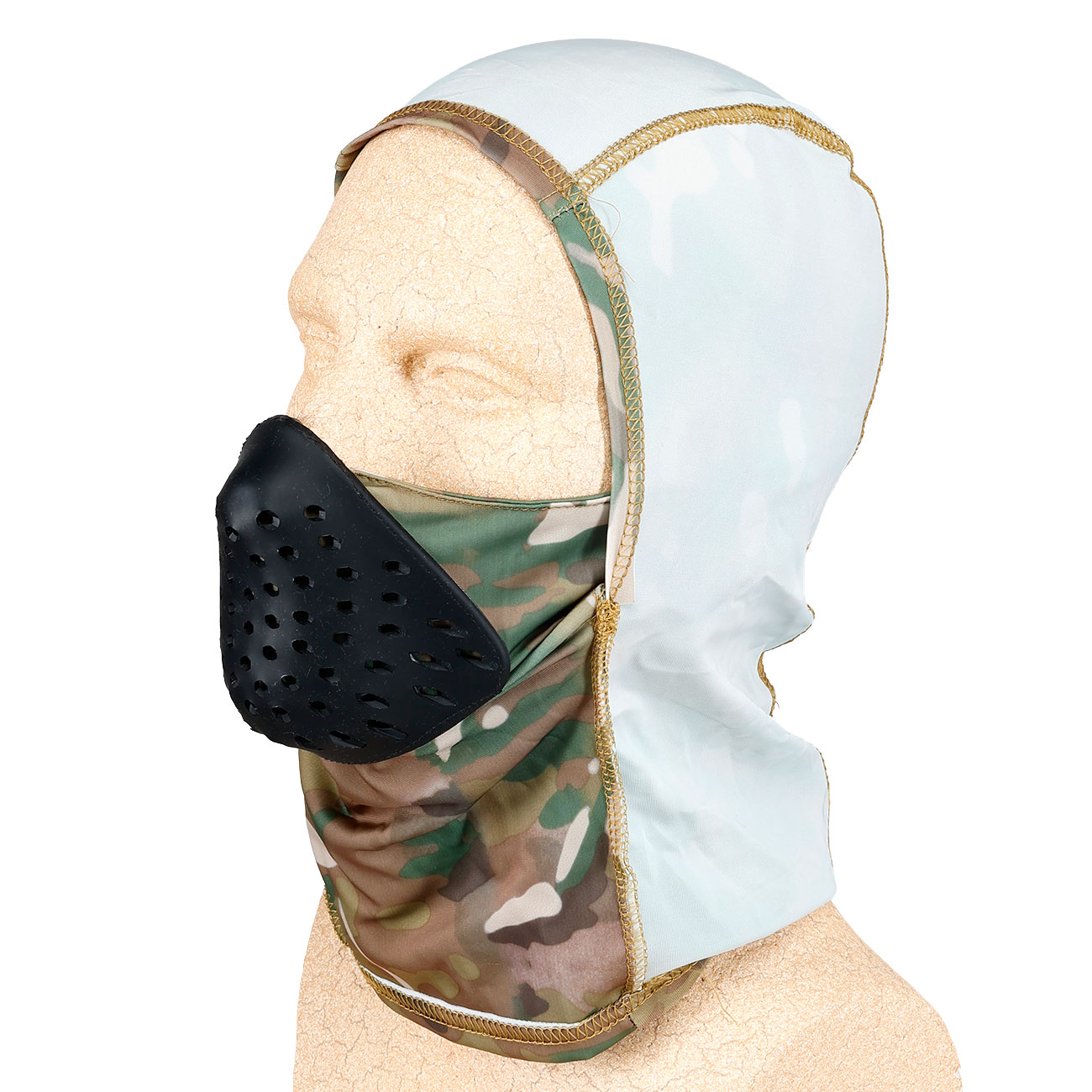 WoSport Tactical Sturmhaube / Balaclava mit Silikoneinsatz Generation 2 camo Bild 4