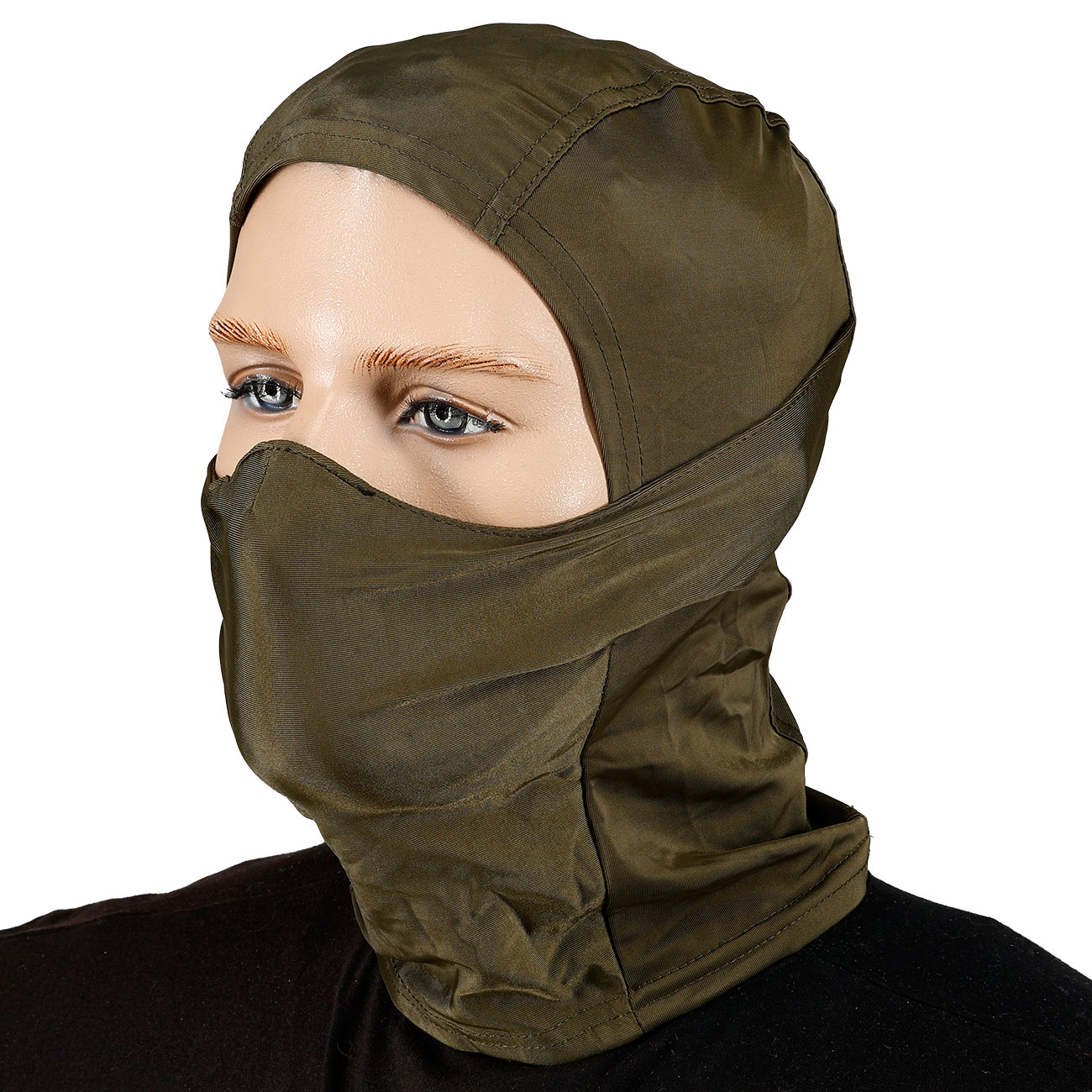 WoSport Tactical Sturmhaube / Balaclava mit Silikoneinsatz Generation 2 oliv