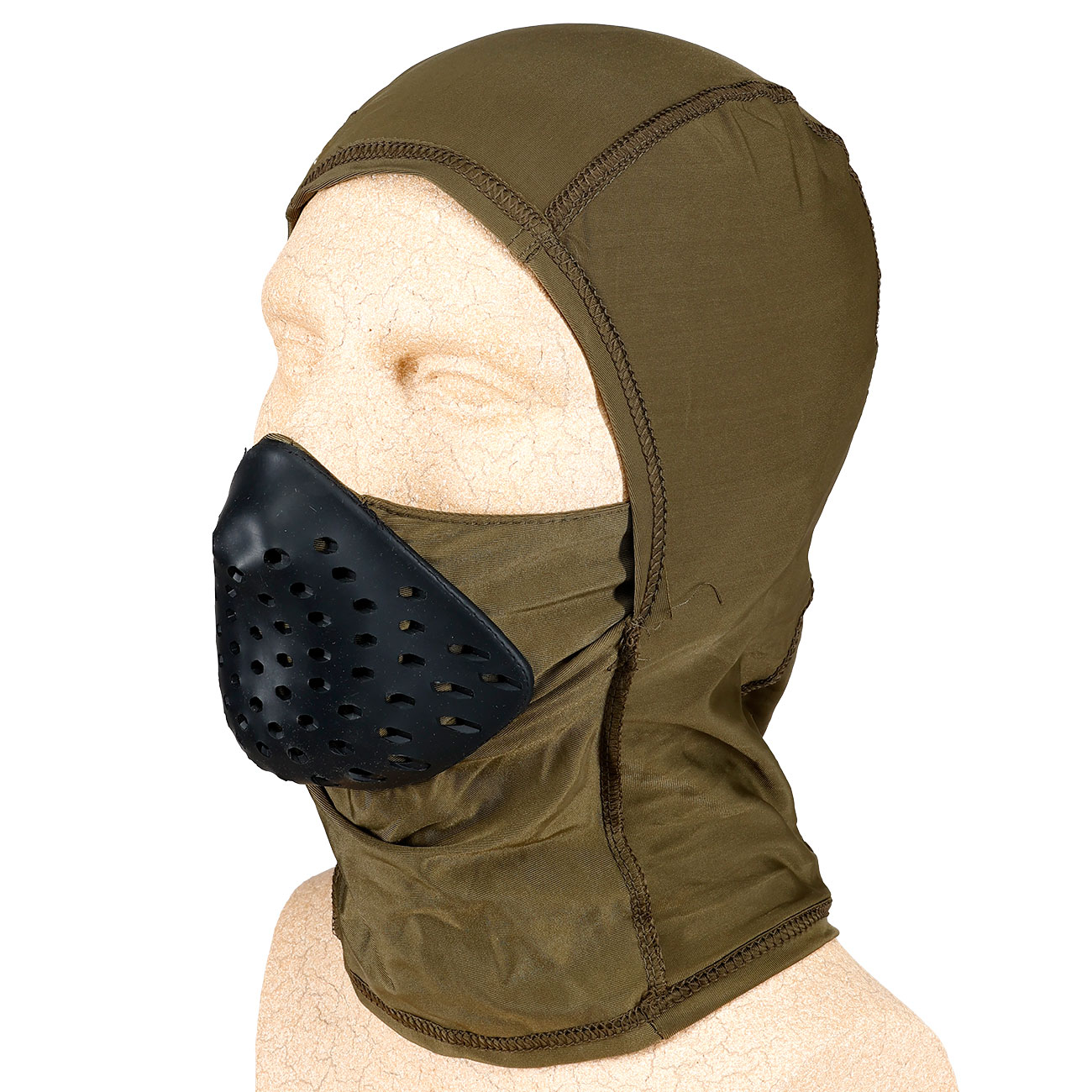WoSport Tactical Sturmhaube / Balaclava mit Silikoneinsatz Generation 2 oliv Bild 4