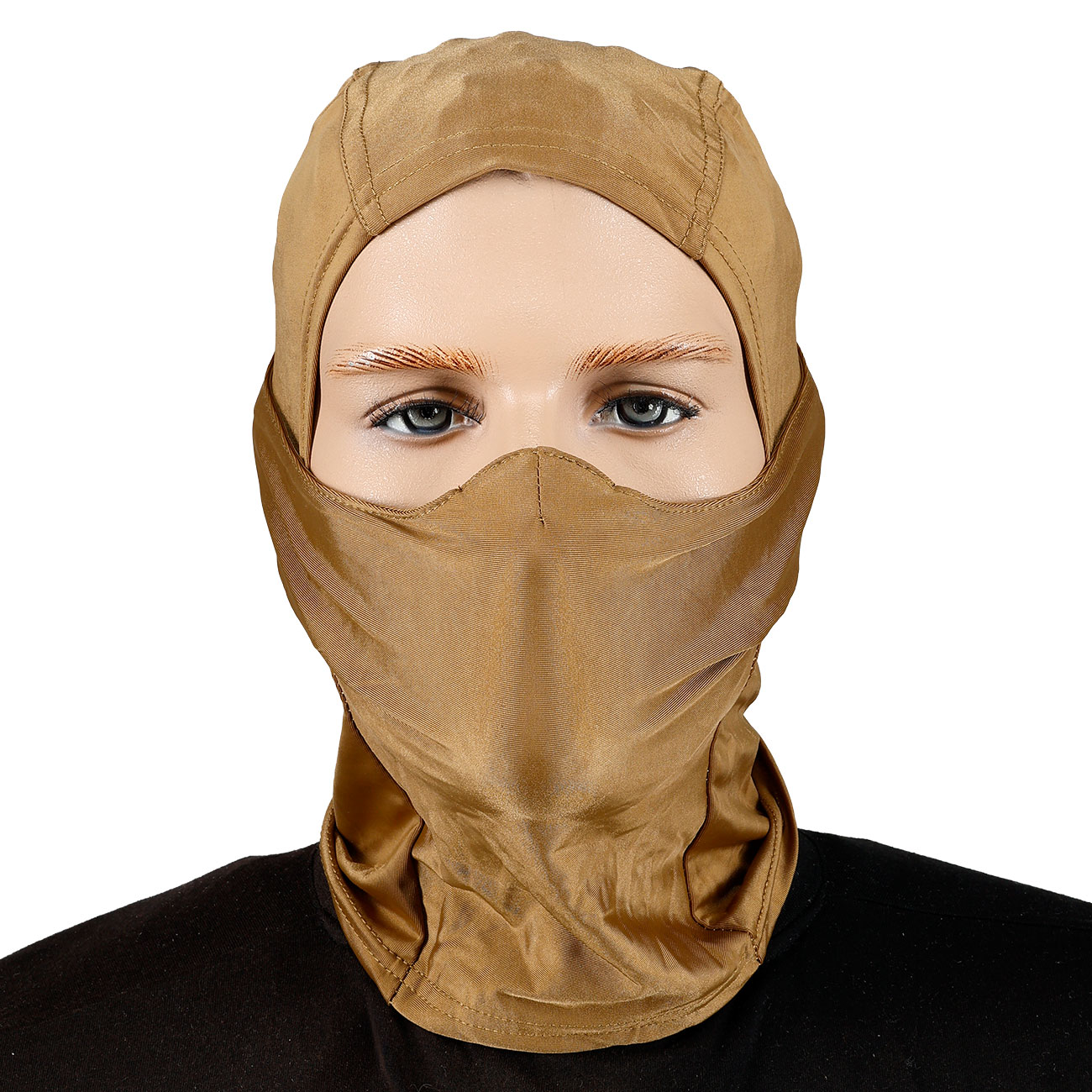 WoSport Tactical Sturmhaube / Balaclava mit Silikoneinsatz Generation 2 tan Bild 2
