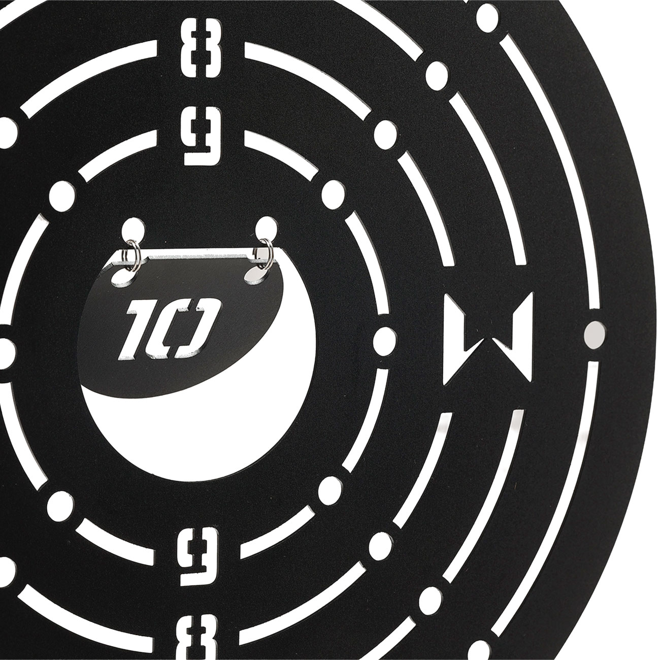 WoSport Circular Training Target bungsziel 230 mm aus Edelstahl schwarz Bild 4