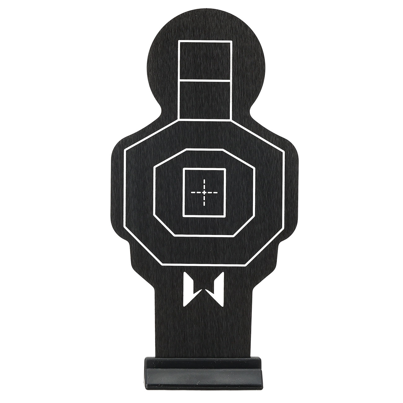 WoSport Shooting Training Target Übungszielfiguren aus Aluminium schwarz - 2 Stück Bild 3