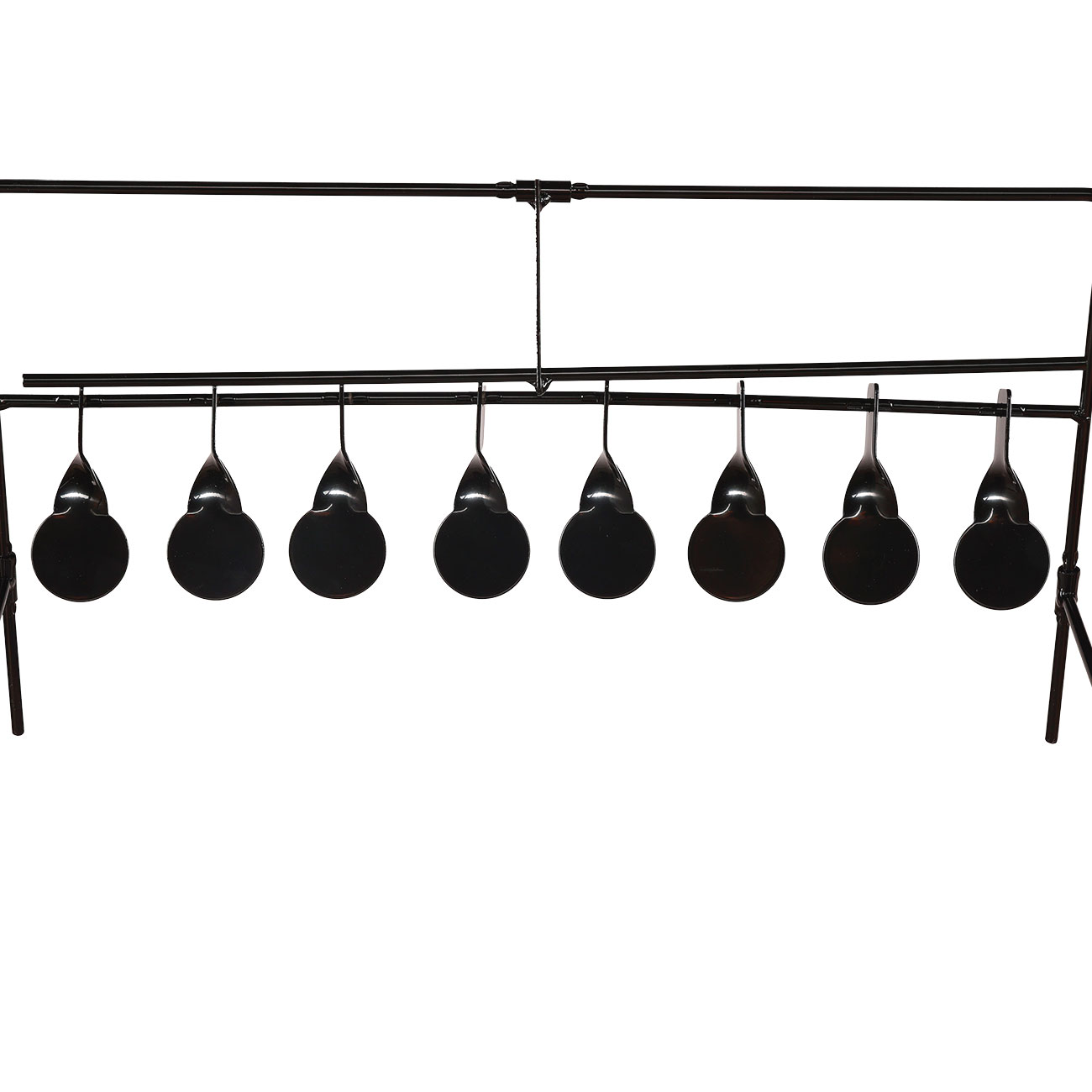 WoSport Wind-Bell Target mit 9 Zielen Metall Pendelspiel schwarz Bild 10