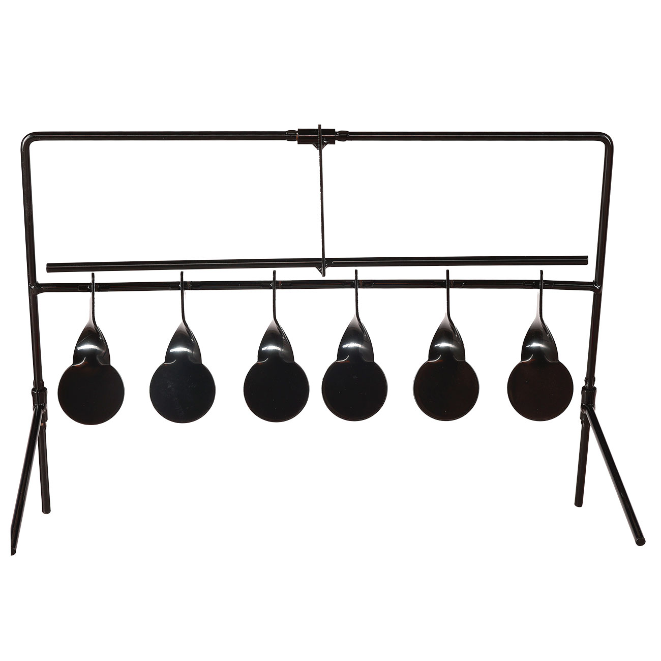 WoSport Wind-Bell Target mit 7 Zielen Metall Pendelspiel schwarz Bild 10