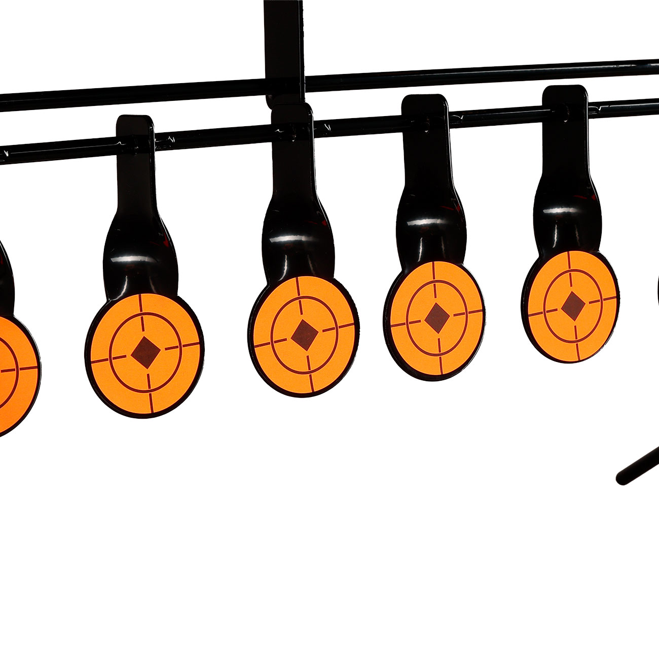 WoSport Wind-Bell Target mit 7 Zielen Metall Pendelspiel schwarz Bild 3