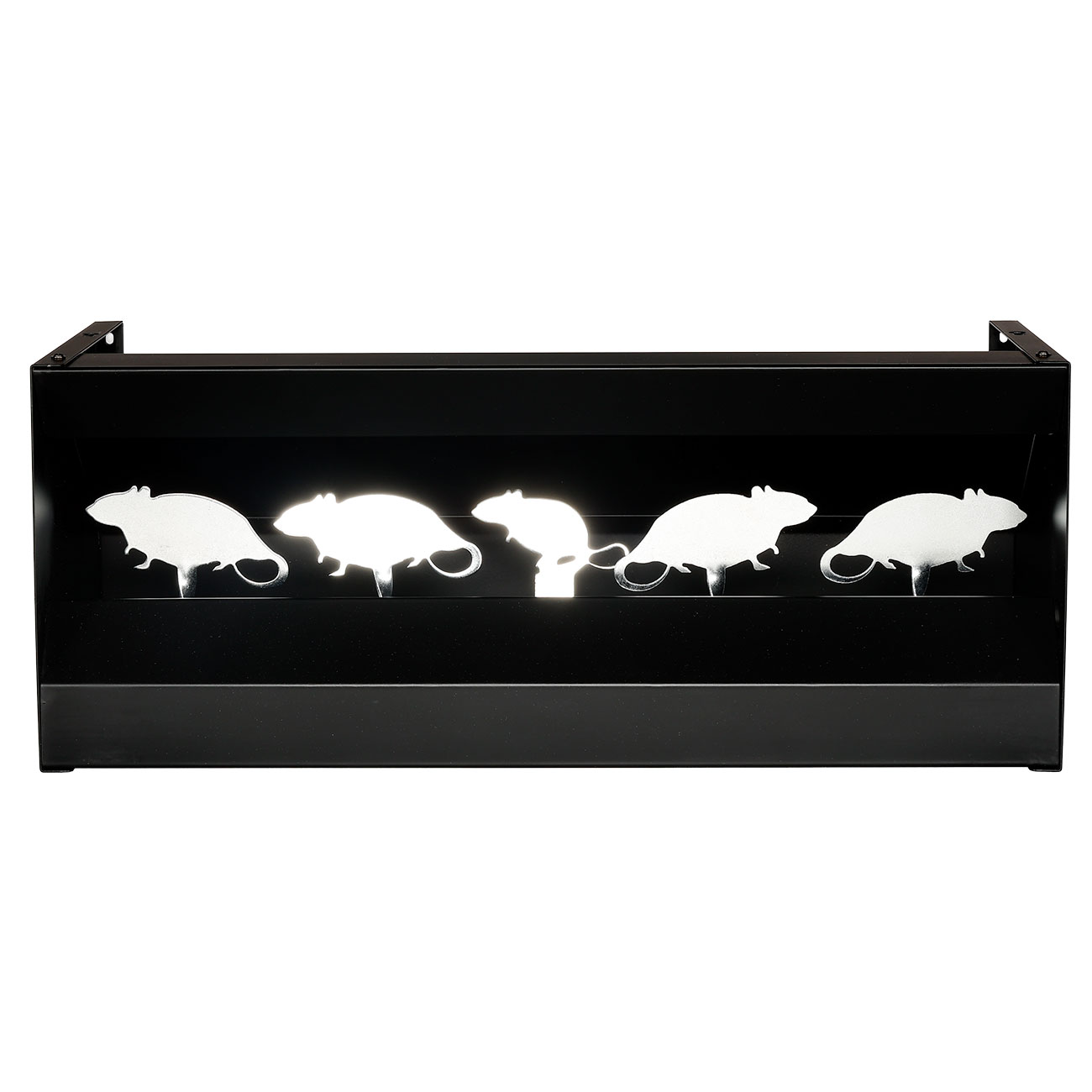 WoSport 4+1 Pendelkasten Ratzenjagd aus Stahl fr Luftgewehre und Luftpistolen schwarz Bild 2
