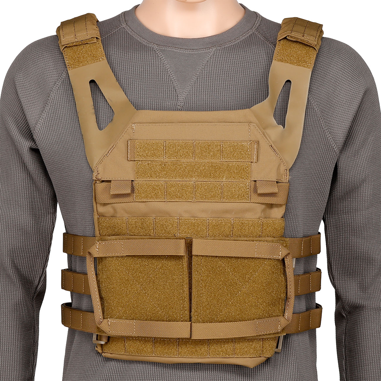 WoSport JPC 2.0 Style Plate Carrier Molle-Plattentrger Weste verstellbar coyote Bild 1