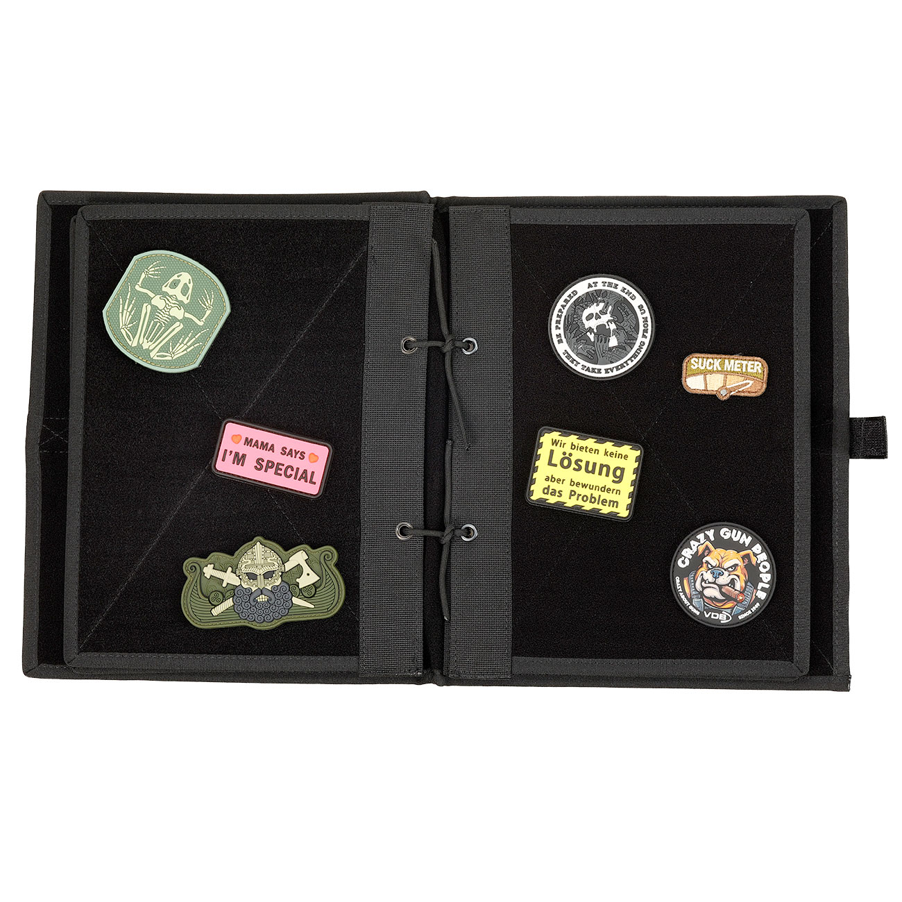 WoSport Patch Sammelbuch / Sammelmappe - The Book Of Patches mit 10 Flauschseiten schwarz Bild 5